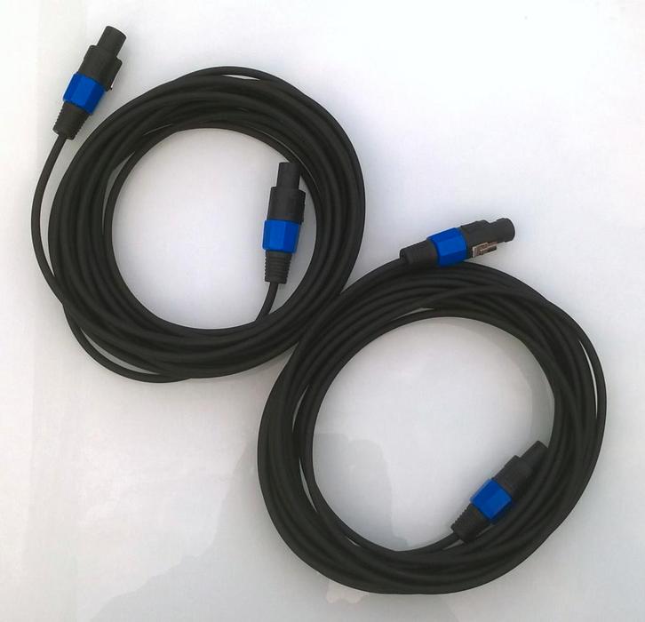 Luidsprekersnoeren 2x7,5m budget versie, Muziek en Instrumenten, Kabels en Stekkers, Zo goed als nieuw, Speaker of Versterker