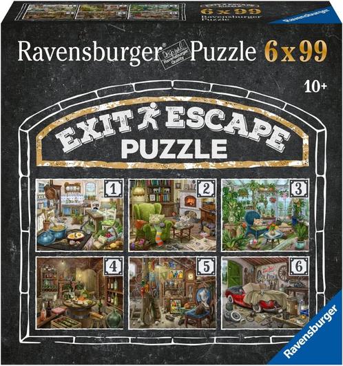 RAVENSBURGER Escape Puzzel set 6 x 99 stukken, Hobby en Vrije tijd, Denksport en Puzzels, Zo goed als nieuw, Legpuzzel, Ophalen of Verzenden