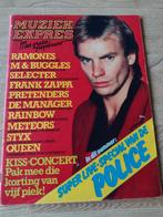 MUZIEK EXPRES 1980: POLICE-QUEEN-RAMONES-FRANK ZAPPA-RAINBOW, Ophalen of Verzenden, 1960 tot 1980, Tijdschrift