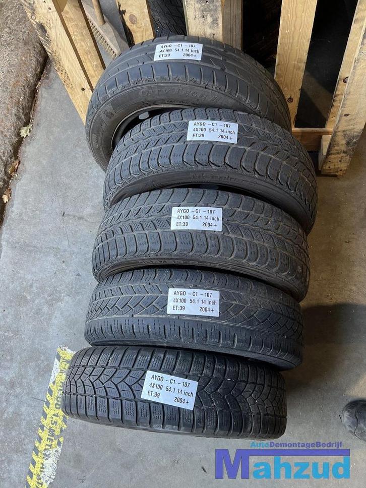 AYGO C1 107 108 reservewiel thuiskomer 4x100 54.1 14 inch, Autos : Pièces & Accessoires, Pneus & Jantes, Pneus et Jantes, Véhicule de tourisme