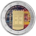 2 euro Spanje 2020 Aragon gekleurd, Postzegels en Munten, Munten | Europa | Euromunten, 2 euro, Spanje, Ophalen of Verzenden