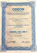Odeon (Rex concern Antwerpen) 1988, Postzegels en Munten, Aandelen en Waardepapieren, Ophalen of Verzenden, 1970 tot heden, Aandeel