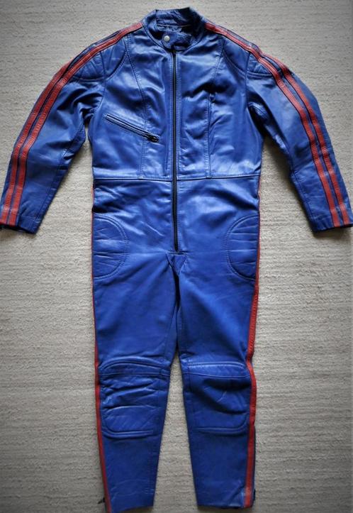 Xenia leren blauw motorpak, in perfecte staat jaren 70, mt S, Motoren, Kleding | Motorkleding, Combipak, Heren, Kinderen, Tweedehands