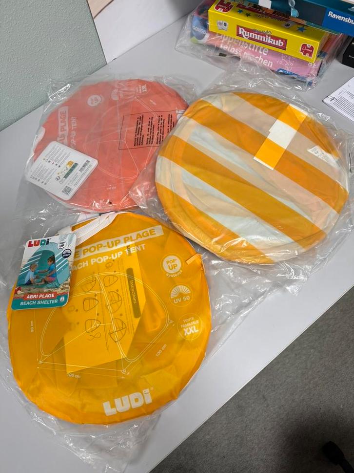 LUDI Pop-up Strandtent speeltent tent UV50+ XXL Nieuw + tas, Kinderen en Baby's, Speelgoed | Speeltenten, Nieuw, Ophalen of Verzenden