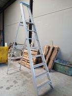 Aluminium ladder met 8 Treden, Doe-het-zelf en Bouw, Ladders en Trappen, Ophalen, Zo goed als nieuw, Ladder, Opvouwbaar of Inschuifbaar