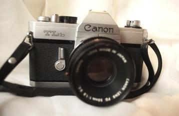  Canon TLB + Canon FD 50mm 1.8 S.C. beschikbaar voor biedingen