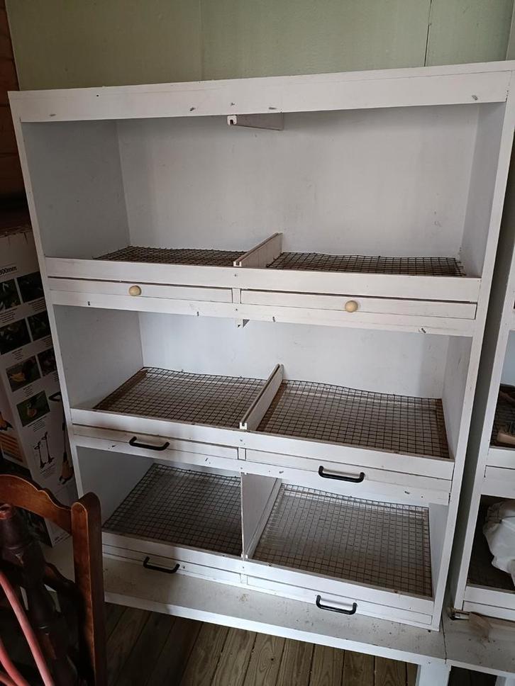 Vogelkast met schuifjes, Huis en Inrichting, Kasten | Overige, Gebruikt, Ophalen