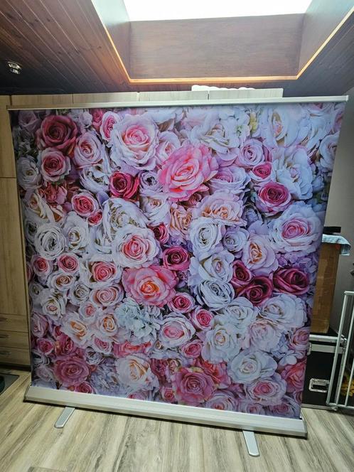 3x Achtergrond photobooth Roll-Up XXL banner, Audio, Tv en Foto, Fotografie | Professionele apparatuur, Zo goed als nieuw, Ophalen