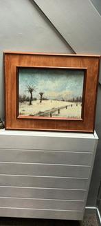 Klassiek schilderij in mooie,houten,brede kader., Antiek en Kunst, Kunst | Schilderijen | Klassiek, Ophalen