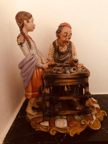 De schoenmaker, Capodimonte porselein, perfect! beschikbaar voor biedingen