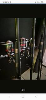 Karper hengels 3x met vrijloop molens, Watersport en Boten, Hengelsport | Algemeen, Ophalen