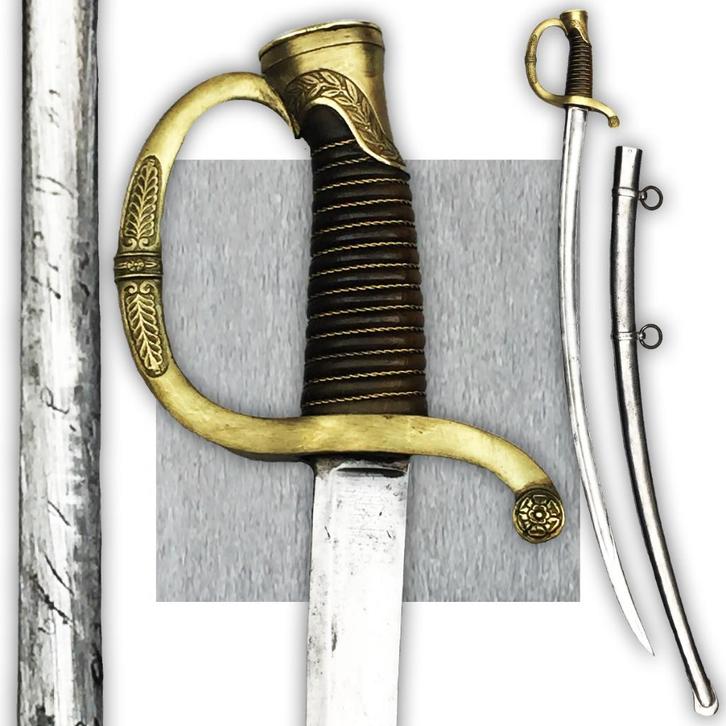 🚨1810-14 RARE SABRE D'OFFICIER CANONNIER EMPIRE ORIGINAL, Collections, Objets militaires | Général, Armée de terre, Envoi