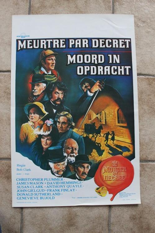 filmaffiche Murder By Decree 1979 James Mason filmposter, Collections, Posters & Affiches, Comme neuf, Cinéma et TV, A1 jusqu'à A3