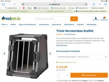 Auto transportbox, Dieren en Toebehoren, Ophalen, Gebruikt
