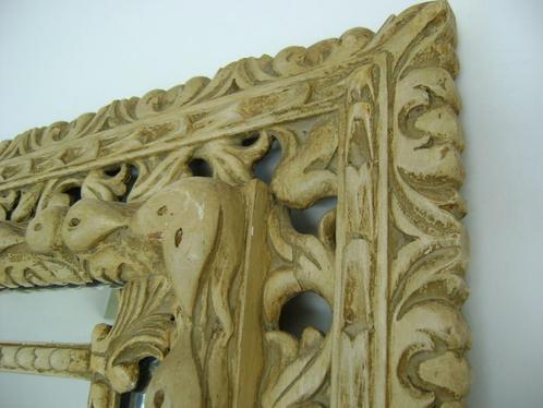 oude grote spiegel massief hout, Maison & Meubles, Accessoires pour la Maison | Miroirs, 50 à 75 cm, Moins de 100 cm, Rectangulaire