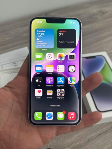 iPhone 14, 128GB Mauve très bon état, vd/éch  beschikbaar voor biedingen