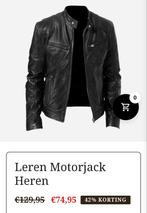 Leren  motor jas, Ophalen of Verzenden, Zo goed als nieuw