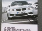 Brochure sur la BMW M3 Coupé, Cabriolet et Berline - FRANÇAI, BMW, Envoi