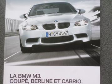 Brochure sur la BMW M3 Coupé, Cabriolet et Berline - FRANÇAI