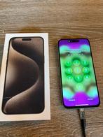 Iphone 15 pro max 256 gb naturel titanium, Telecommunicatie, IPhone 15 Pro Max, Zo goed als nieuw, 85 %, Zilver