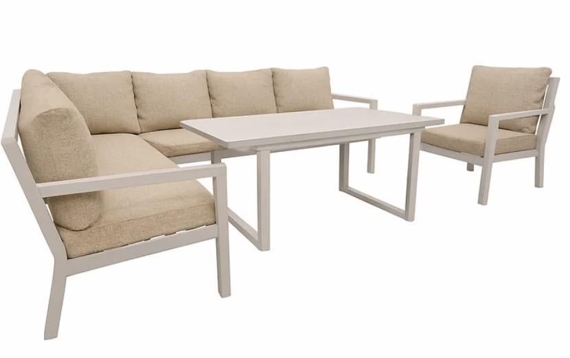 tuinlounge Brozzi zo goed als nieuw, Ophalen, Aluminium, Zo goed als nieuw, Loungeset