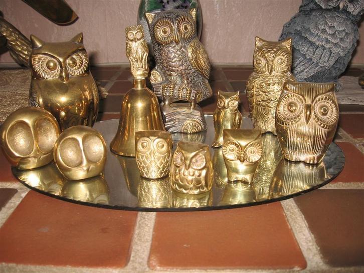 Koperen Uiltjes, Verzamelen, Dierenverzamelingen, Gebruikt, Beeldje of Figuurtje, Overige soorten, Ophalen of Verzenden