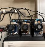 Bitaxe Gamma 601 set (3st) + voeding 200w + stand + cooling, Computers en Software, Ophalen of Verzenden, Gebruikt