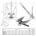 Te koop of ruilen FOB anker, FOB-light E14, Aluminium anker, Watersport en Boten, Bootonderdelen, Ophalen, Zo goed als nieuw, Ankeren en Afmeren