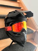 crosmotor helm oranje zwart, Motoren, Kleding | Motorhelmen, Ophalen of Verzenden