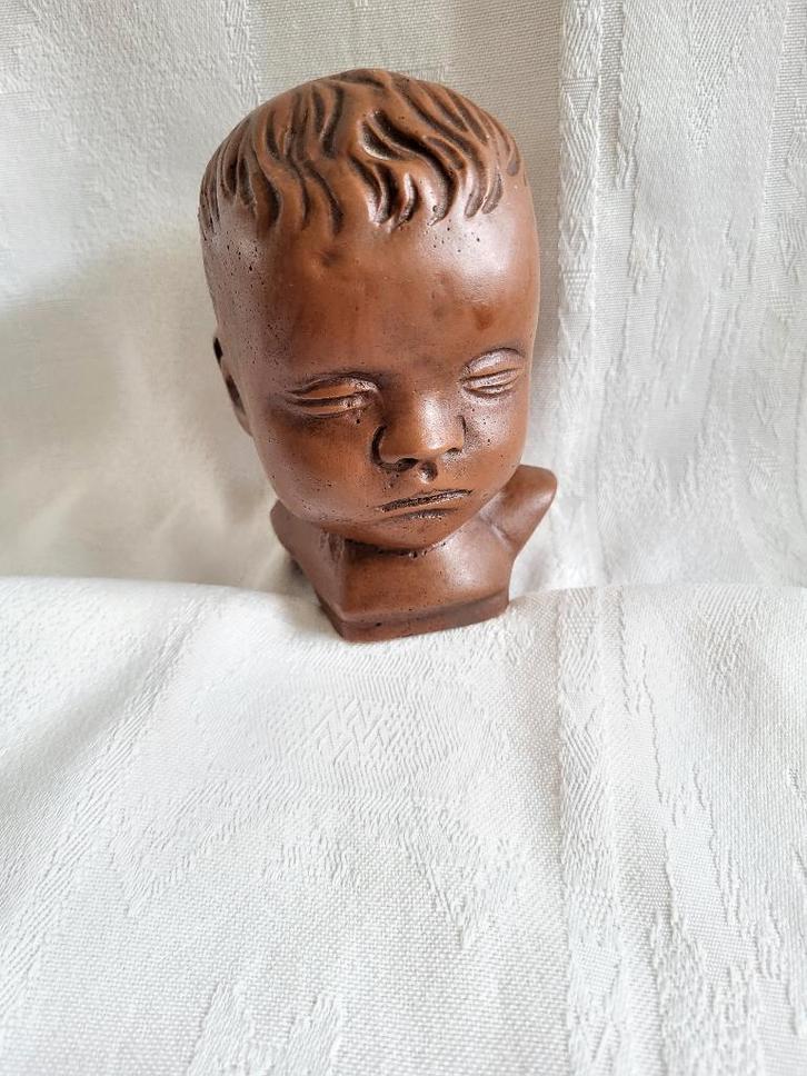 Kinderhoofdje gebroeders van Poridon, Antiek en Kunst, Curiosa en Brocante, Ophalen of Verzenden