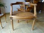 antiquité fauteuil avec accoudoirs, Ophalen, Riet of Rotan, Gebruikt, Minder dan 75 cm