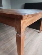 Unieke vierkante Indonesische eetkamertafel – tweedehands, Ophalen