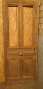 Oude houten deur, Doe-het-zelf en Bouw, Deuren en Vliegenramen, Ophalen, Gebruikt, 80 tot 100 cm, 215 cm of meer