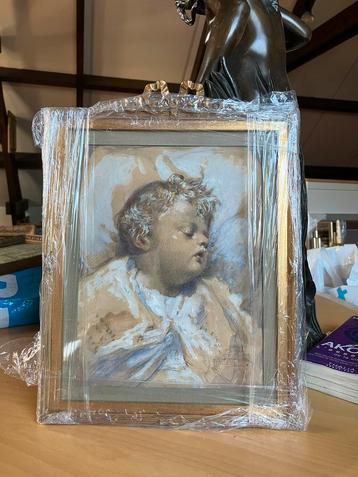 Médard Tytgat,pastel, Antiek en Kunst, Verzenden