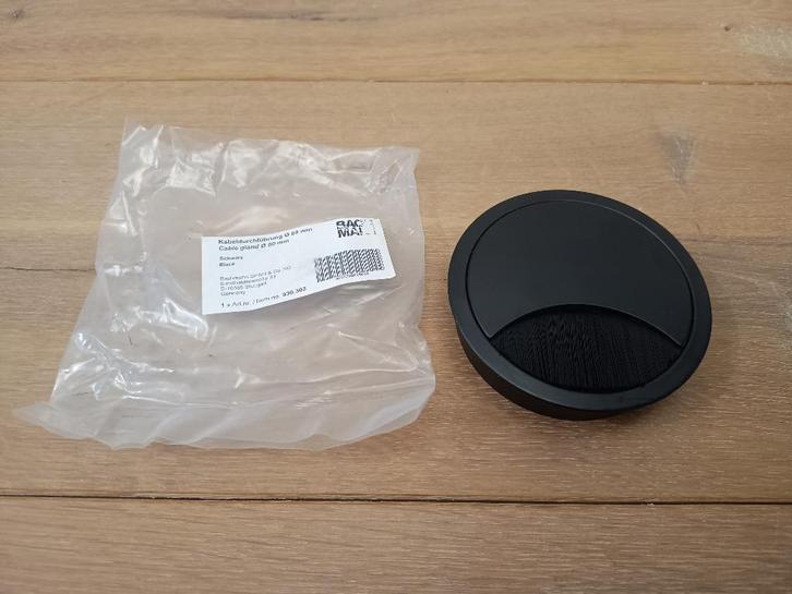 Entrée de câble - Bachmann Black/Steel - NOUVEAU, Maison & Meubles, Bureaux, Neuf, Bureau, Envoi