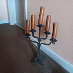 Antieke kandelaar en theepot, Antiek en Kunst, Ophalen