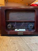 Radio vintage avec lecteur CD, TV, Hi-fi & Vidéo, Lecteurs CD, Comme neuf, Avec radio