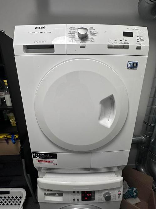Droogkast AEG Lavatherm warmtepompdroger, Elektronische apparatuur, Droogkasten, Gebruikt, Condens, Voorlader, 6 tot 8 kg, 85 tot 90 cm