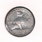 11148 * LEOPOLD II * 50 cent 1901 fr * F D C, Postzegels en Munten, Zilver, Verzenden