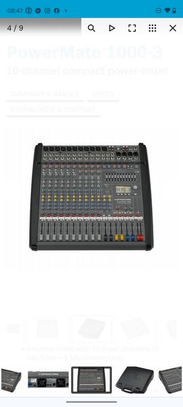 dynacord table de mixage mk3 2*1000