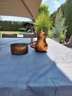 Koperen pan en kan, Ophalen