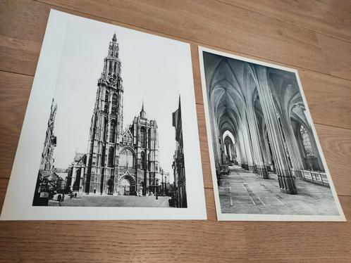 2x grand format : ANVERS : Cathédrale Notre-Dame, Collections, Photos & Gravures, Enlèvement ou Envoi