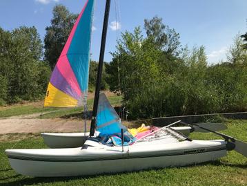 zeilboot Catamaran Hobie cat 13 complete trailer+lancering beschikbaar voor biedingen