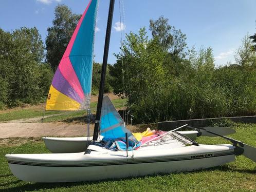 zeilboot Catamaran Hobie cat 13 complete trailer+lancering, Watersport en Boten, Catamarans, Zo goed als nieuw, Ophalen