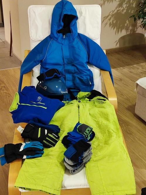 Skikleding skipak skijas skibroek skihelm 152 volledige set, Sport en Fitness, Skiën en Langlaufen, Zo goed als nieuw, Kleding