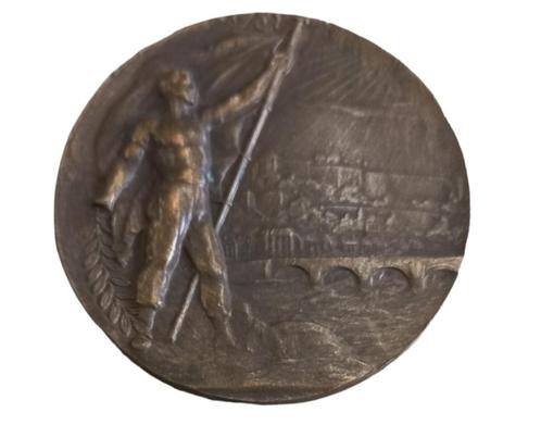 bronzen medaille XXI Traversee int de Namur 1950., Postzegels en Munten, Penningen en Medailles, Ophalen of Verzenden