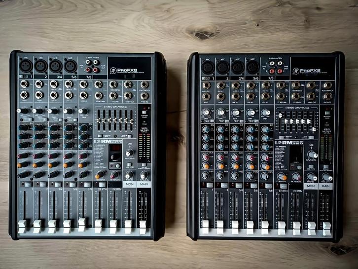 Mackie Pro FX 8 (1 pièce), Musique & Instruments, Tables de mixage, Utilisé, 5 à 10 canaux, Entrée micro, Enlèvement ou Envoi
