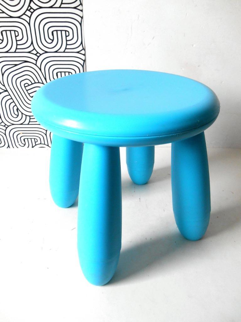 MAMMUT Chaise enfant, intérieur/ extérieur, bleu - IKEA