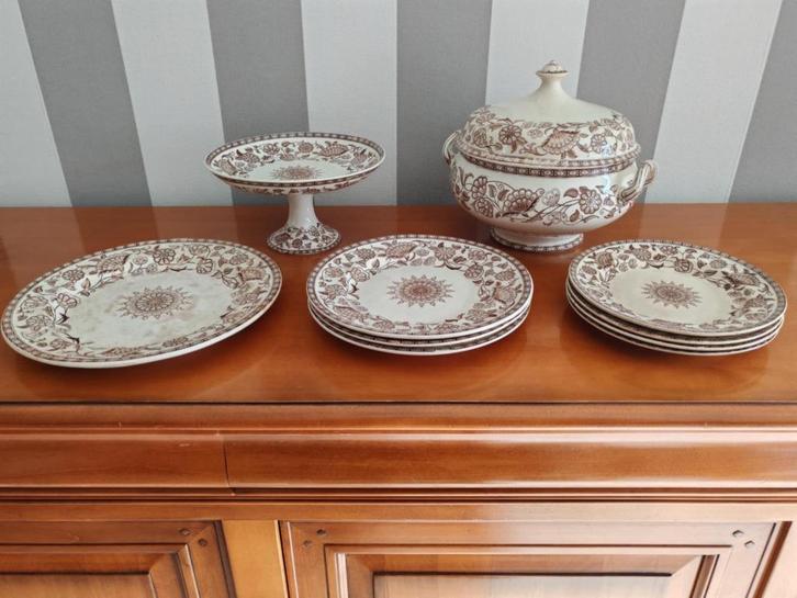 Service ancien Brownfield & sons Modèle Nottingham, Antiek en Kunst, Antiek | Servies los, Ophalen