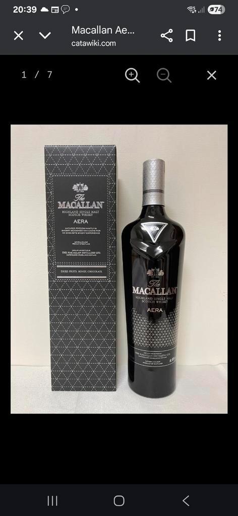 Whisky Macallan-gebied, Verzamelen, Wijnen, Zo goed als nieuw, Ophalen of Verzenden